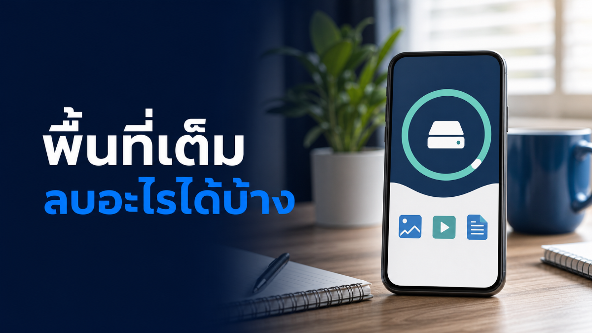 พื้นที่เต็ม ลบอะไรได้บ้าง